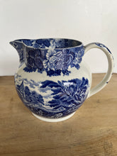 Load image into Gallery viewer, Larger Antique Blue and White Enoch Wood's English Scenery Jug - Freya's Trading Post