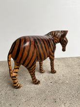 Load image into Gallery viewer, Vintage Hand-Carved Wooden Striped Zebra