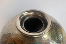 Load image into Gallery viewer, Stylish Silver Plated Hammered Effect Vase - Freya's Trading Post