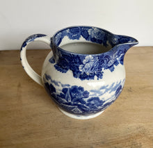Load image into Gallery viewer, Smaller  Antique Blue and White Enoch Wood's English Scenery Jug - Freya's Trading Post
