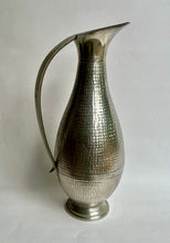 Load image into Gallery viewer, Stylish Vintage Selangor Hammered Effect Pewter Pitcher - Freya's Trading Post