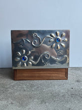 Load image into Gallery viewer, Sasha Bowles Designs Wooden Box with Pewter Lid - Freya's Trading Post
