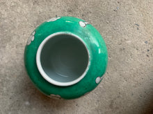 Load image into Gallery viewer, Vintage Small Green Glazed ‘Prunus’ Ginger Jar - Freya's Trading Post