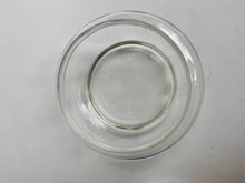 Load image into Gallery viewer, Vintage Art Deco Glass Powder Jar with a lovely turquoise Faux Enamel Guilloche Top - Freya's Trading Post