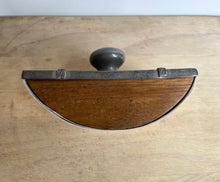 Load image into Gallery viewer, Stylish Vintage Irish Pewter and Wood Paper Ink Blotter - Freya's Trading Post