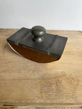 Load image into Gallery viewer, Stylish Vintage Irish Pewter and Wood Paper Ink Blotter - Freya's Trading Post