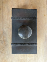 Load image into Gallery viewer, Stylish Vintage Irish Pewter and Wood Paper Ink Blotter - Freya's Trading Post
