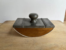 Load image into Gallery viewer, Stylish Vintage Irish Pewter and Wood Paper Ink Blotter - Freya's Trading Post