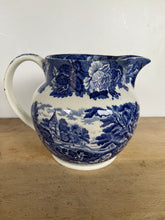 Load image into Gallery viewer, Larger Antique Blue and White Enoch Wood's English Scenery Jug - Freya's Trading Post
