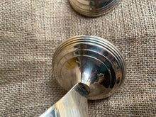Load image into Gallery viewer, Vintage Pair of Silver Plated Twisted Ribbon Shape Candlesticks - Freya's Trading Post
