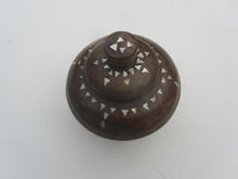 Load image into Gallery viewer, Beautiful Small Vintage Wooden Container inlaid with Mother of Pearl - Freya's Trading Post
