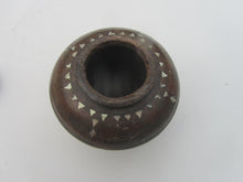 Load image into Gallery viewer, Beautiful Small Vintage Wooden Container inlaid with Mother of Pearl - Freya's Trading Post