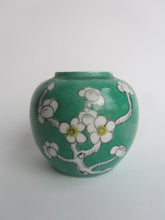 Load image into Gallery viewer, Vintage Small Green Glazed ‘Prunus’ Ginger Jar - Freya's Trading Post