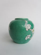Load image into Gallery viewer, Vintage Small Green Glazed ‘Prunus’ Ginger Jar - Freya's Trading Post