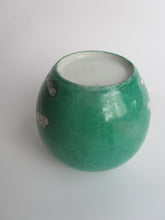 Load image into Gallery viewer, Vintage Small Green Glazed ‘Prunus’ Ginger Jar - Freya's Trading Post
