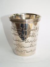 Load image into Gallery viewer, Brigitte von Boch Silver Plated Script Mint Julep Cup