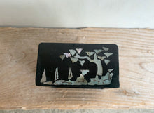 Load image into Gallery viewer, Unusual Small Chinese Inlaid Mother of Pearl Lacquer Box - Freya's Trading Post