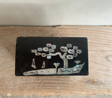 Load image into Gallery viewer, Unusual Small Chinese Inlaid Mother of Pearl Lacquer Box - Freya's Trading Post