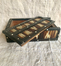 Load image into Gallery viewer, Antique Anglo Indian Ebony Box Handcrafted with Porcupine Quills - Freya's Trading Post