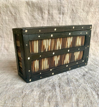 Load image into Gallery viewer, Antique Anglo Indian Ebony Box Handcrafted with Porcupine Quills - Freya's Trading Post