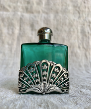 Load image into Gallery viewer, Beautiful Vintage First Impressions Green Perfume Bottle in an Art Nouveaux Style Design - Freya's Trading Post