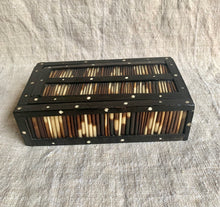 Load image into Gallery viewer, Antique Anglo Indian Ebony Box Handcrafted with Porcupine Quills - Freya's Trading Post