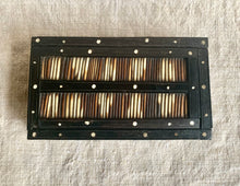 Load image into Gallery viewer, Antique Anglo Indian Ebony Box Handcrafted with Porcupine Quills - Freya's Trading Post