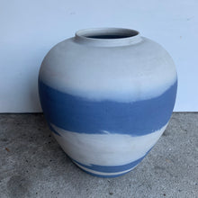 Load image into Gallery viewer, Super Stylish Decorative Blue and Stone Colour Pot - Freya's Trading Post