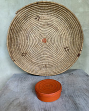 Load image into Gallery viewer, Originally part of a Vintage Nesting Box Set with a matte orange/red rust toned lacquer style finish - Freya's Trading Post