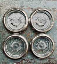 Load image into Gallery viewer, Stylish Set of 4 Vintage Silver-plated Italian Coasters - Freya's Trading Post