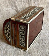 Load image into Gallery viewer, Wonderful Vintage Egyptian Mosaic Mother Of Pearl Inlay Wooden Storage Chest Box - Freya's Trading Post