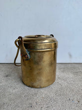Load image into Gallery viewer, Charming Vintage Brass Storage Canister with Handle - Freya's Trading Post