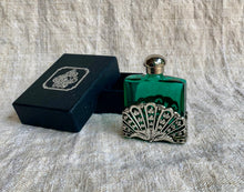 Load image into Gallery viewer, Beautiful Vintage First Impressions Green Perfume Bottle in an Art Nouveaux Style Design - Freya's Trading Post