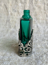Load image into Gallery viewer, Beautiful Vintage First Impressions Green Perfume Bottle in an Art Nouveaux Style Design - Freya's Trading Post