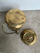 Load image into Gallery viewer, Charming Vintage Brass Storage Canister with Handle - Freya's Trading Post