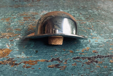 Load image into Gallery viewer, Unusual and Stylish Silver Plated Vintage Bottle Stopper in the Form of a Bowler Hat - Freya's Trading Post