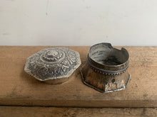Load image into Gallery viewer, Beautiful Ornate Octagonal Silver Pot - Freya's Trading Post