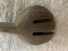 Load image into Gallery viewer, 2 Stylish Vintage Hand Carved African Wooden Spoons and 1 Serving Fork - Freya's Trading Post