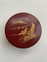 Load image into Gallery viewer, Vintage Japanese Red Lacquer Coasters in a beautiful decorative storage box - Freya's Trading Post