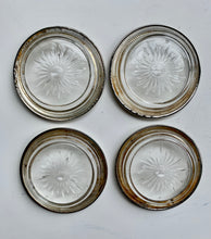 Load image into Gallery viewer, Stylish Set of 4 Vintage Silver-plated Italian Coasters - Freya's Trading Post