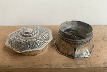 Load image into Gallery viewer, Beautiful Ornate Octagonal Silver Pot - Freya's Trading Post