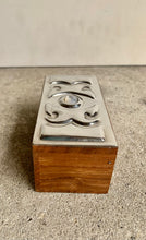 Load image into Gallery viewer, Fabulous Sasha Bowles Designs Wooden Box with Pewter Lid - Freya's Trading Post
