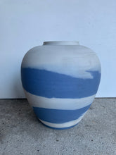 Load image into Gallery viewer, Super Stylish Decorative Blue and Stone Colour Pot - Freya's Trading Post
