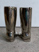 Load image into Gallery viewer, Delightful Pair of Vintage Silver Plated Grenadier Boots - Freya's Trading Post