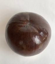 Load image into Gallery viewer, Vintage Handmade Decorative Gourd with Silver Metal Rim - Freya's Trading Post