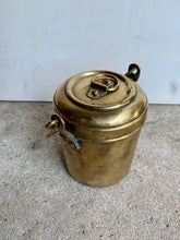 Load image into Gallery viewer, Charming Vintage Brass Storage Canister with Handle - Freya's Trading Post