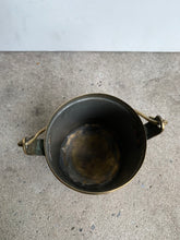 Load image into Gallery viewer, Charming Vintage Brass Storage Canister with Handle - Freya's Trading Post