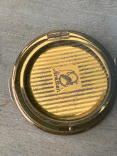 Load image into Gallery viewer, Beautiful Vintage Navy Stratton Mirror Compact with Gold and Floral Design - Freya's Trading Post