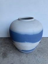 Load image into Gallery viewer, Super Stylish Decorative Blue and Stone Colour Pot - Freya's Trading Post