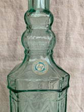 Load image into Gallery viewer, Beautiful Recycled Decorative Ornate Green Glass Bottle, Spain - Freya's Trading Post